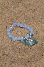 Blue bracelet with starry accents