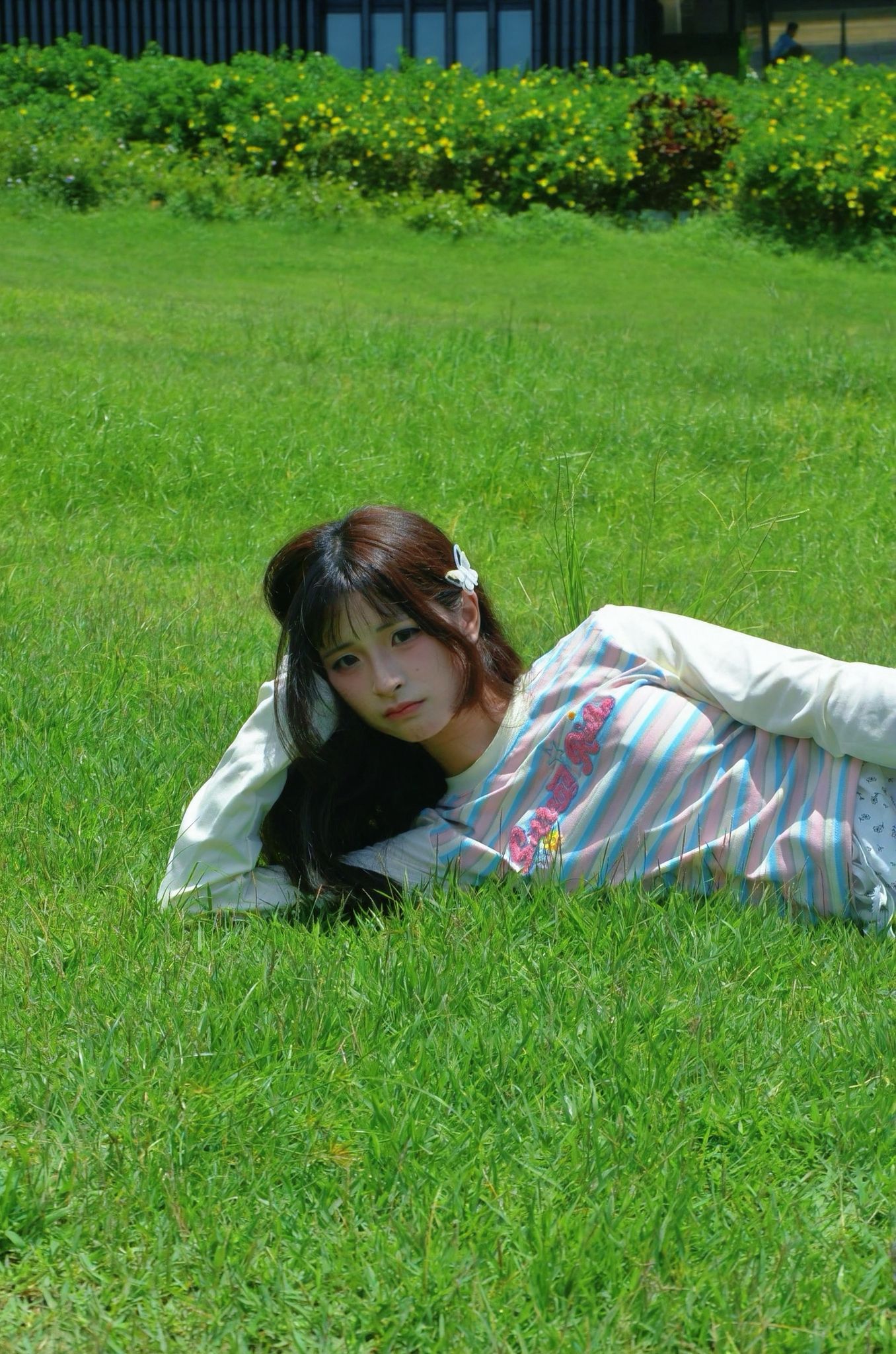 Striped Top with Textured Patterns